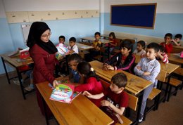 Profesora de refugiados sirios en Turquía