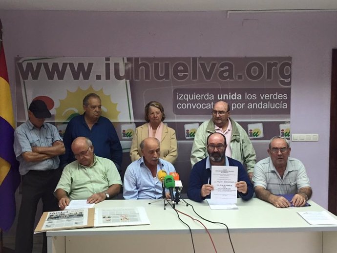 El portavoz de IULV-CA en la Diputación de Huelva, Pedro Jiménez. 