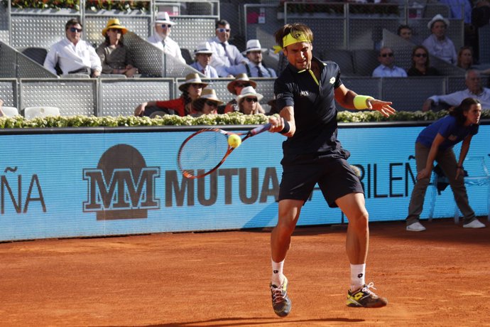  David Ferrer Durante El Mutua Madrid Open 2015