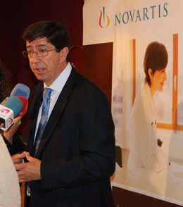 Juan Marín, en el foro Novartis