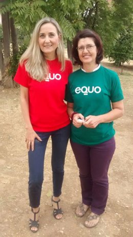Las coportavoces de Equo Andalucía Isabel Brito y Carmen Molina