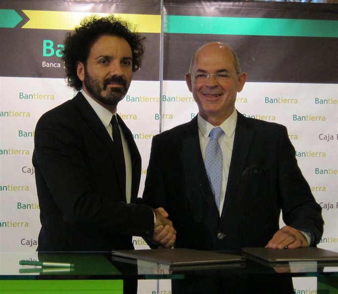 Toño Becerril y Jesús García Polo, de AJE y Bantierra