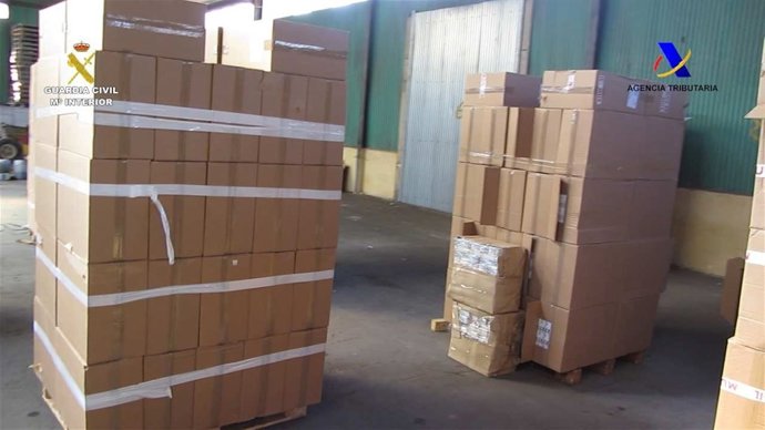 Tabaco intervenido en el Puerto de Alicante