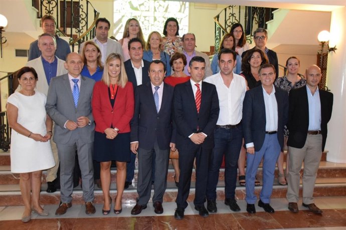 Comisión de coordinación delegados de la Junta en Marbella con alcalde Bernal