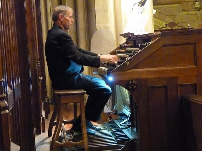 El organista alemán Christian Brembeck