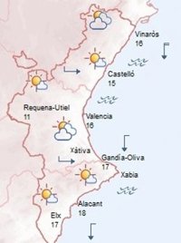 Bajan las temperaturas  y llegan las lluvias