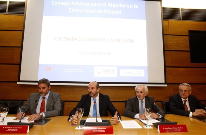 Pedro Rollán en jornadas de arbitraje