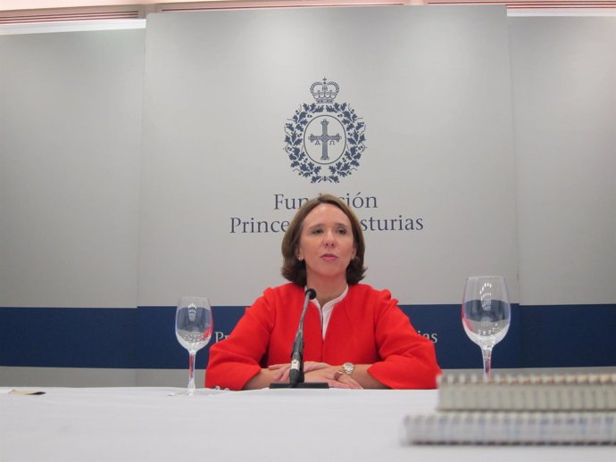 Teresa Sanjurjo, presidenta de la Fundación Princesa de Asturias