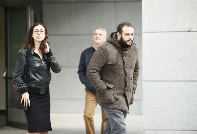 El concejal Guillermo Zapata a su llegada a la Audiencia Nacional