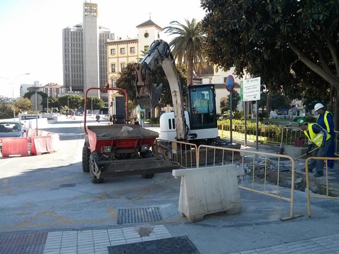 Obras del metro Renfe-Guadalmedina