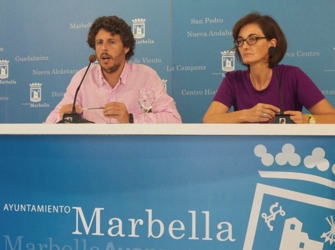 Ediles de Costa del Sol Sí Puede Marbella, José Carlos Núñez y Victoria Mendiola