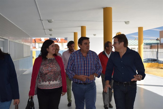 Visita a las obras del CEIP Pura Domínguez de Aljaraque. 