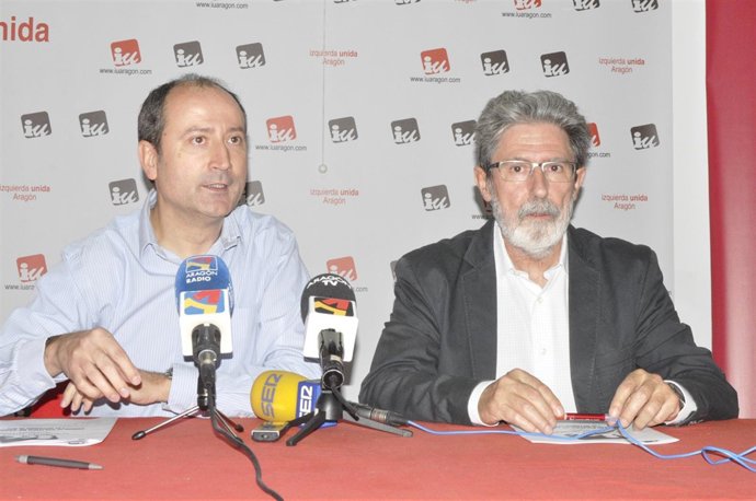 Luis Ángel Romero y Adolfo Barrena (IU).