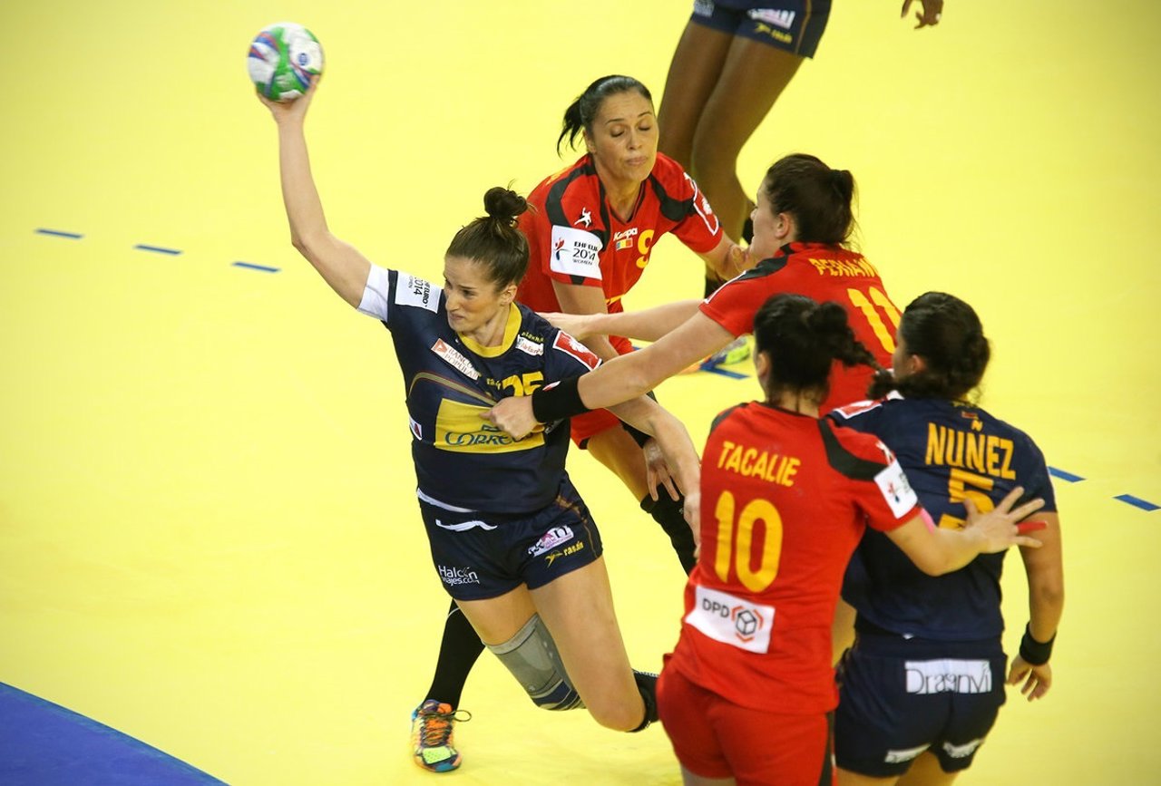 Nerea Pena en el España-Rumanía 