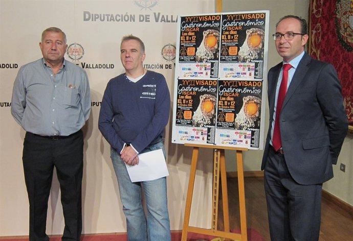 Luís María Martín, Jorge Carretero y Víctor Alonso en la presentación