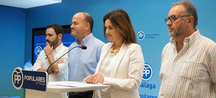 Carmona, Barón, Del Cid y Villanova presentan conferencia PP málaga 2015