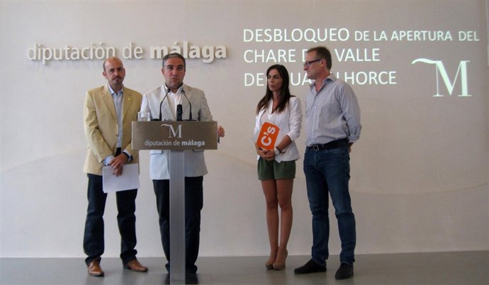 Jorge Gallardo (alcalde Cártama), Bendodo, Teresa Pardo y José Sánchez