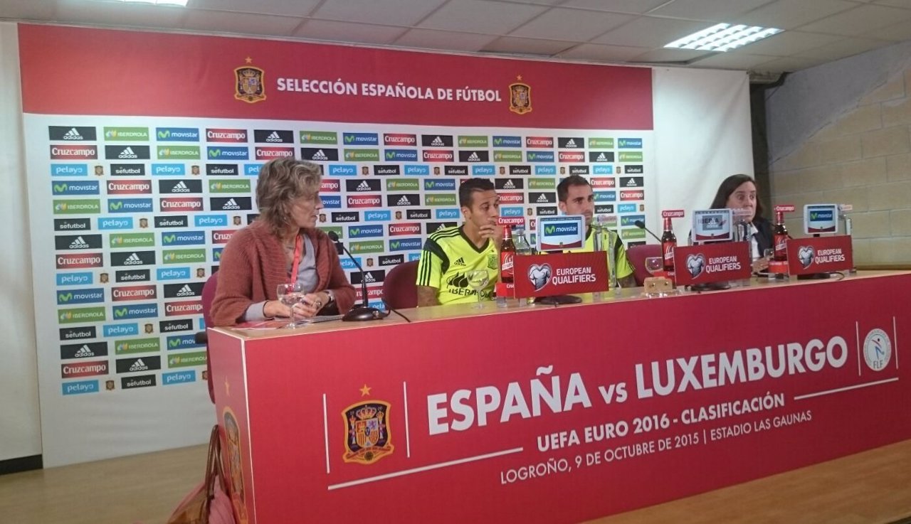 Rueda de prensa de la selección española de fútbol