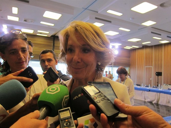 Esperanza Aguirre, este viernes