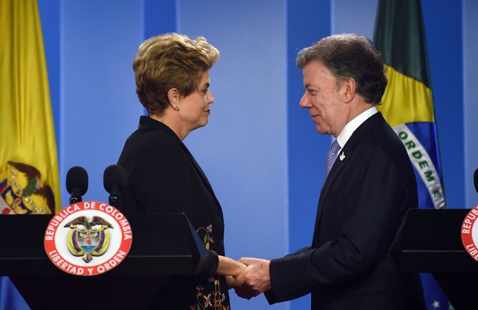 Dilma Rousseff y Juan Manuel Santos