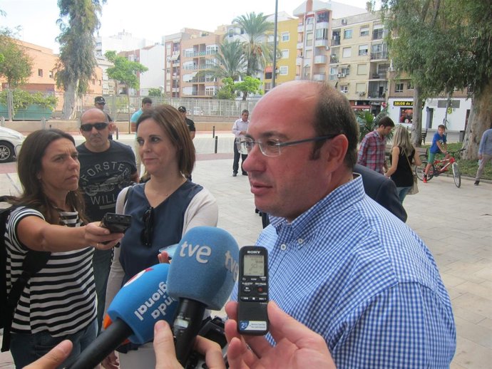 El secretario general del PP y presidente regional, Pedro Antonio Sánchez