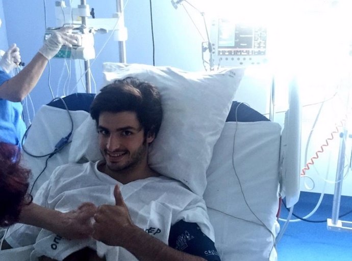 Carlos Sainz hospital Rusia