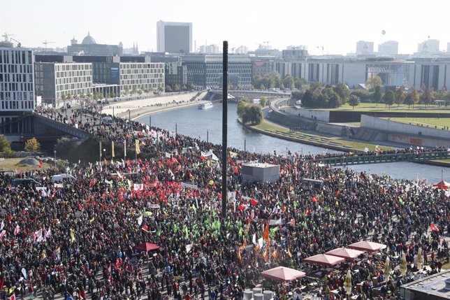 Manifestación contra el TTIP en Berlín
