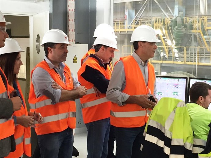 Visita de Ignacio Caraballo a la mina de Riotinto