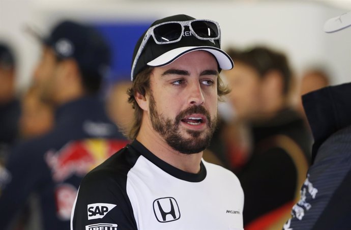 Fernando Alonso en el circuito de Silverstone