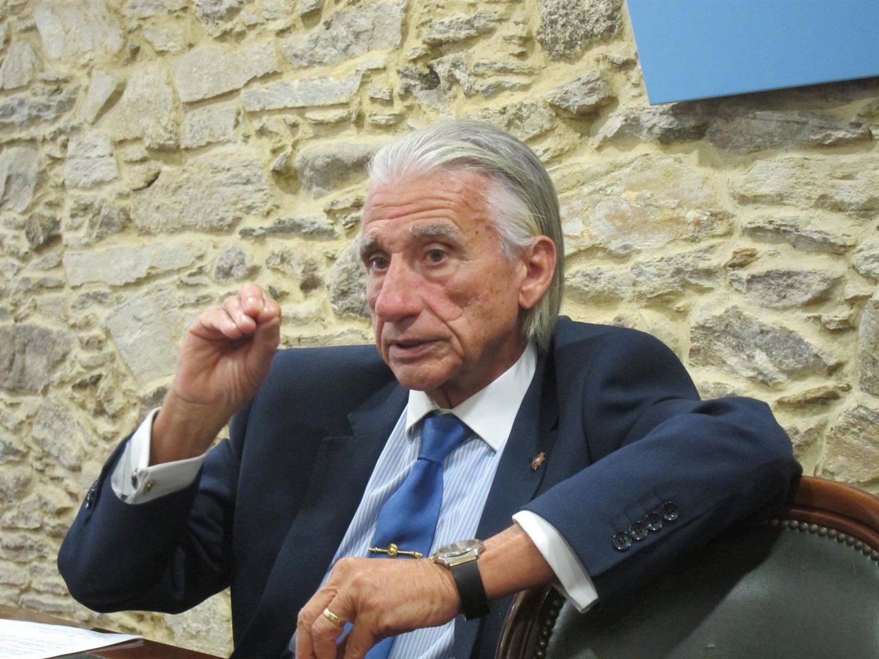 El presidente de la patronal gallega, José Manuel Fernández Alvariño