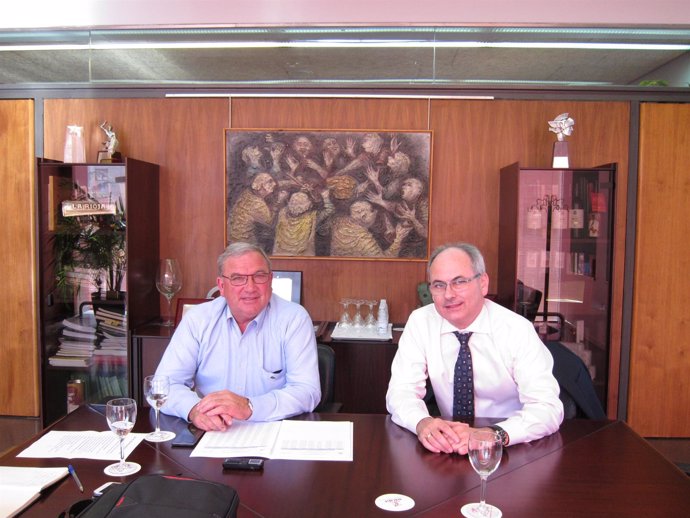 José María Daroca y José Luis Lapuente, presidente y directo DOC Rioja