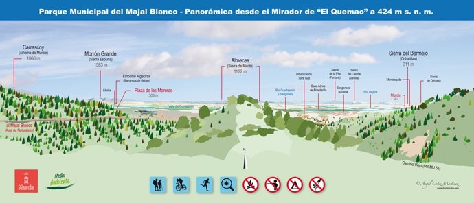 El Ayuntamiento de Murcia renueva los miradores del Majal Blanco