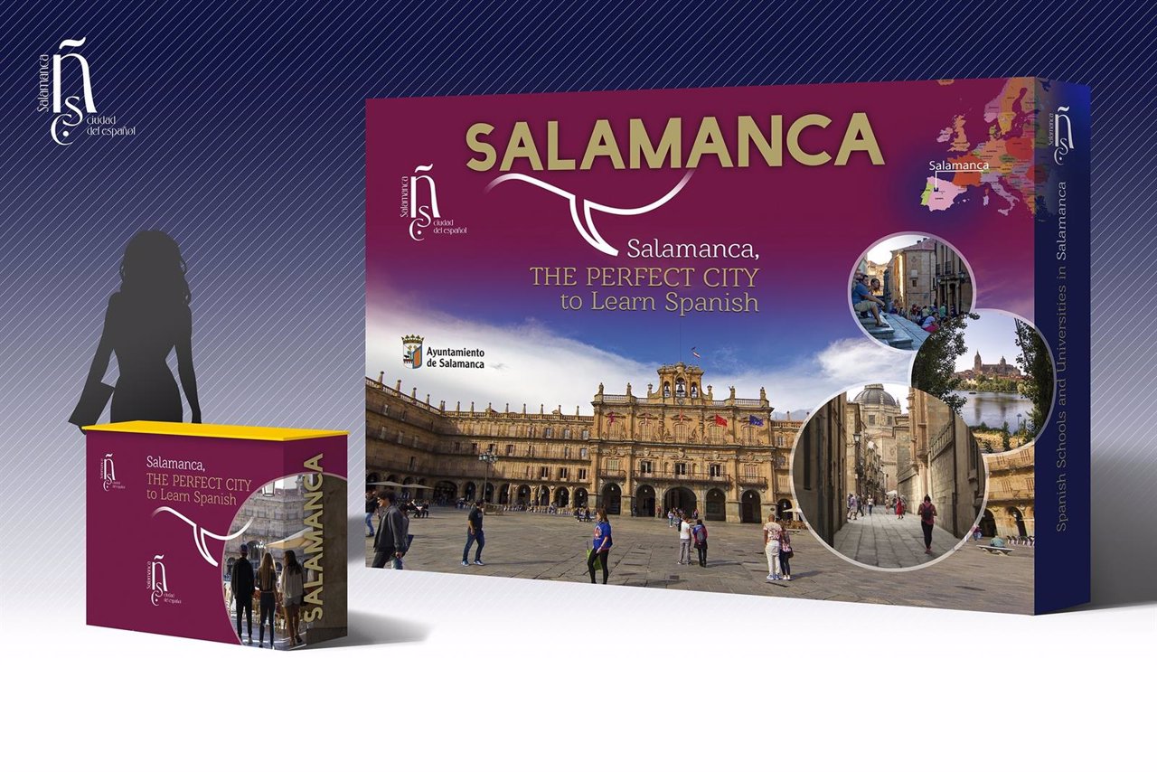 Demo del expositor de promoción de la enseñanza del español de Salamanca