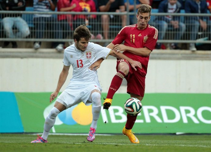 Gerard Deulofeu con la selección española Sub-21