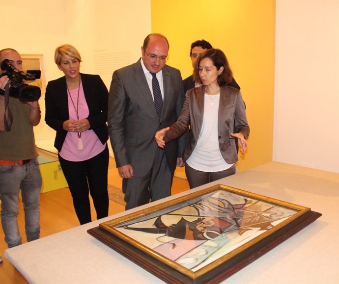 Imagen del inicio de la exposición del cuadro de Picasso 