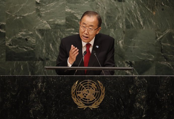 El secretario general de la ONU, Ban Ki Moon