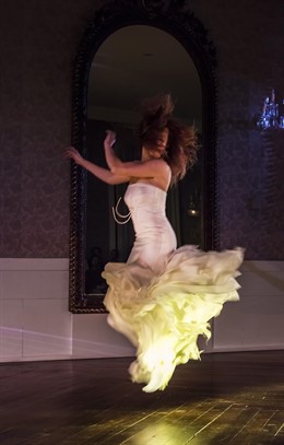La bailarina vallisoletana, en plena actuación. 