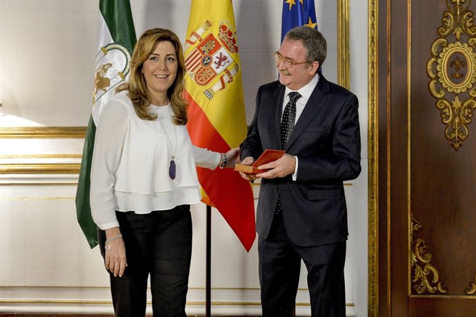 Susana Díaz recibe al presidente del CES-A