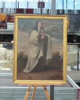 Santa Teresa Abadesa y Mártir. Autor desconocido, siglo XVIII