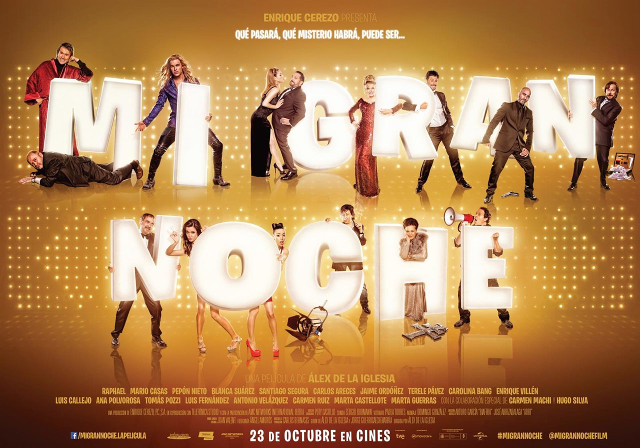 Cartel de Mi Gran Noche de Álex de la Iglesia