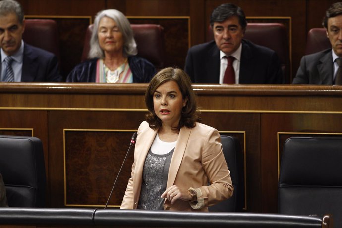 Soraya Sáenz de Santamaría en el Congreso
