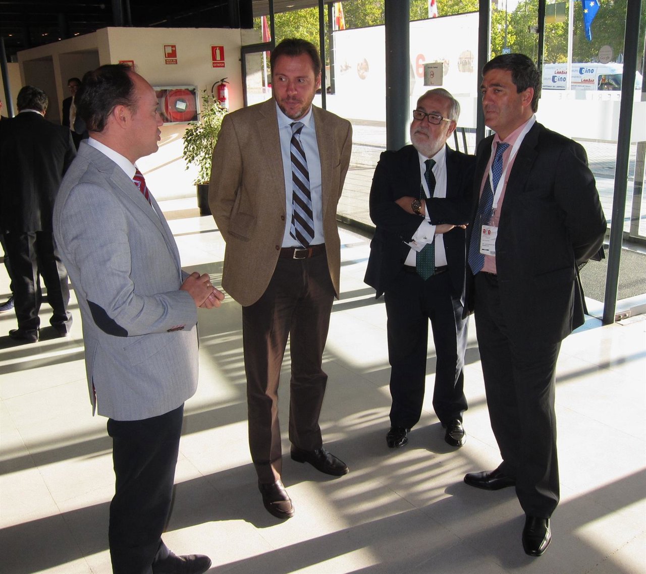 Carlos Villar, Óscar Puente, Juan Useros y Xabier Basañez, en la Feria