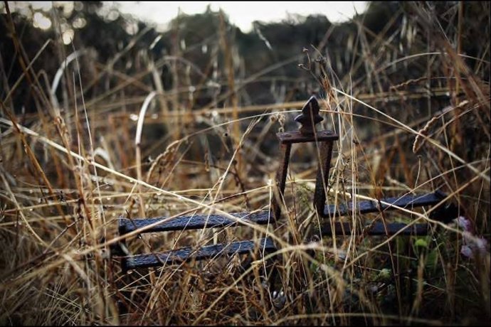 Tumba donde estaría un anarquista fusilado en Zalamea la Real. 