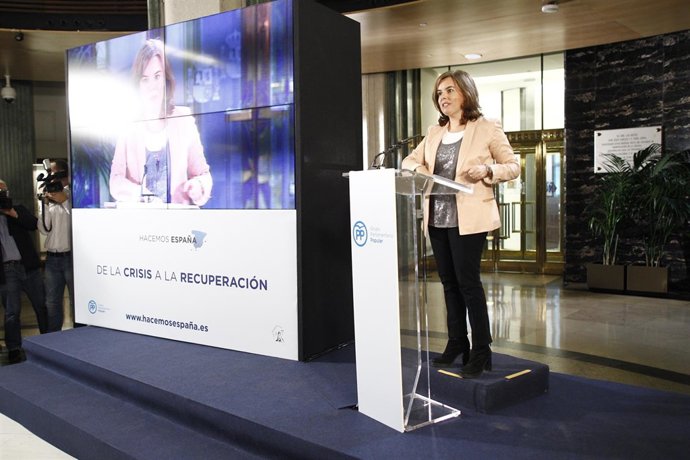 Soraya Sáenz de Santamaría en el balance de la legislatura