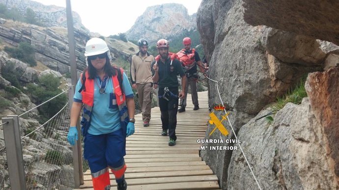 Rescate guardia civil caminito del rey 