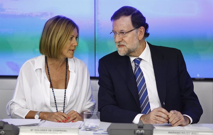 Rajoy y Cospedal en el Comité Ejecutivo Nacional del PP