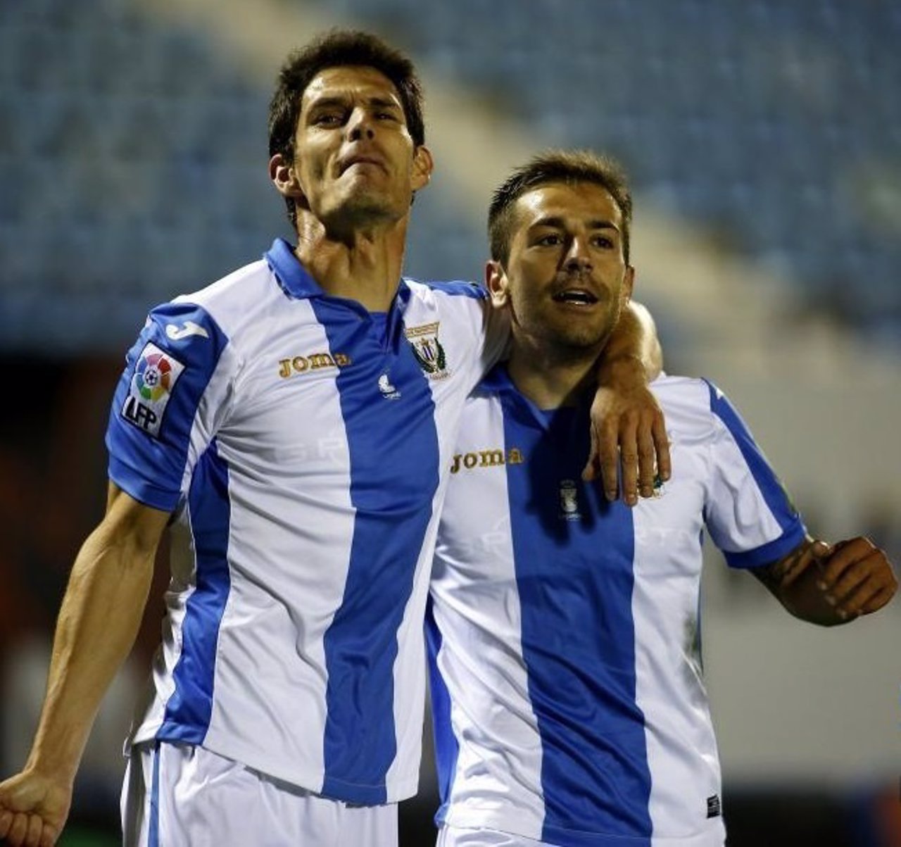 César Soriano y Rubén Peña, jugadores del Leganés