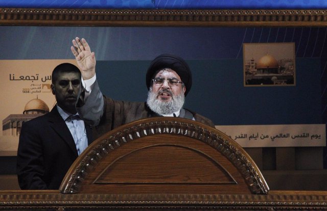El líder del partido-milicia chií libanés Hezbolá, Sayyed Hassan Nasralá
