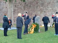 Mas, Colau y De Gispert realizan una ofrenda a Companys en el Castillo de Montjuïc