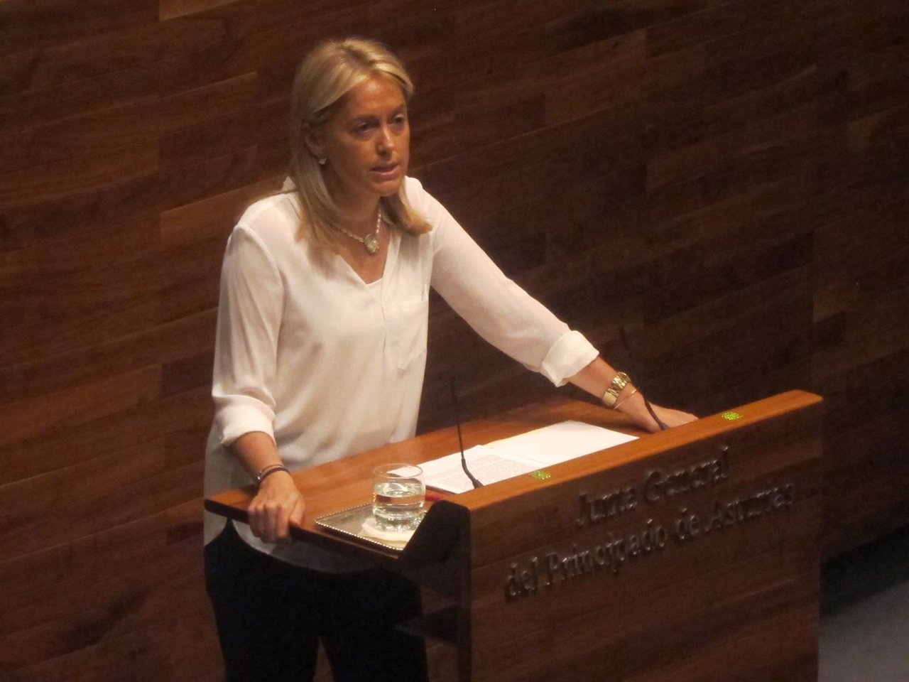 Cristina Coto en el Pleno de Elección en la Junta General de Asturias